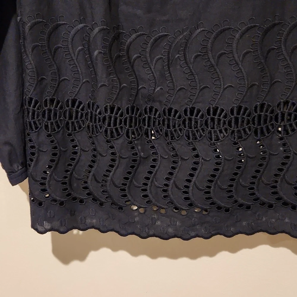 ❤️ NWT! J CREW DELANEY EYELET HEM TOP, 0P